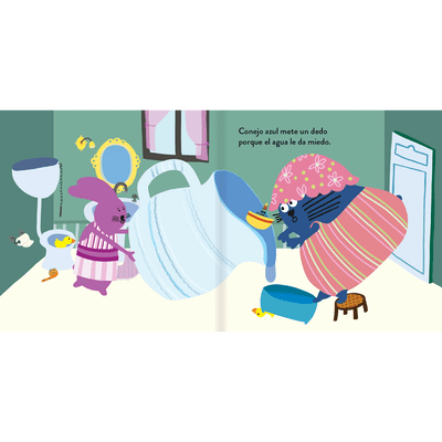 A bañarse, conejitos