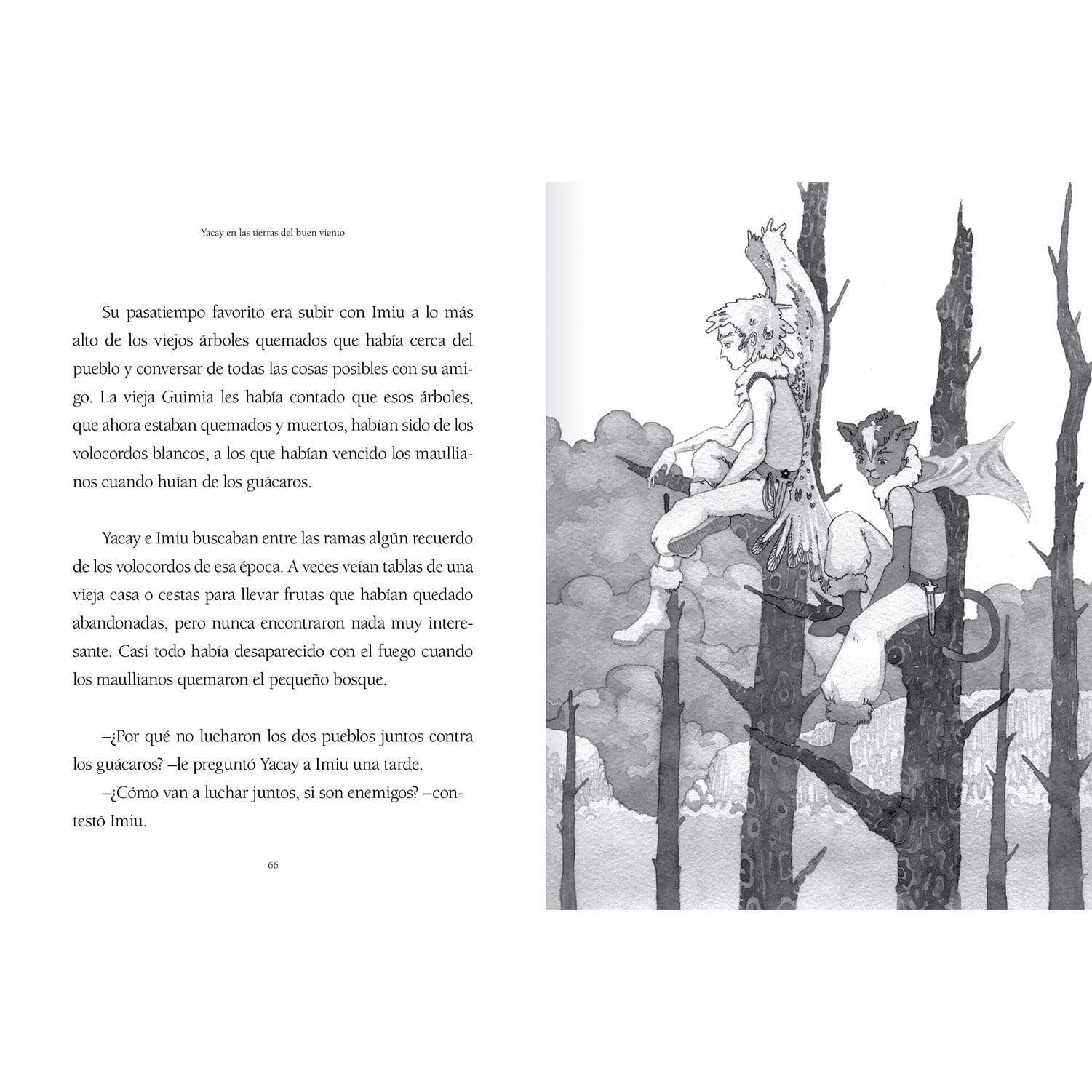 Interior libro "Yacay en las tierras del buen viento"